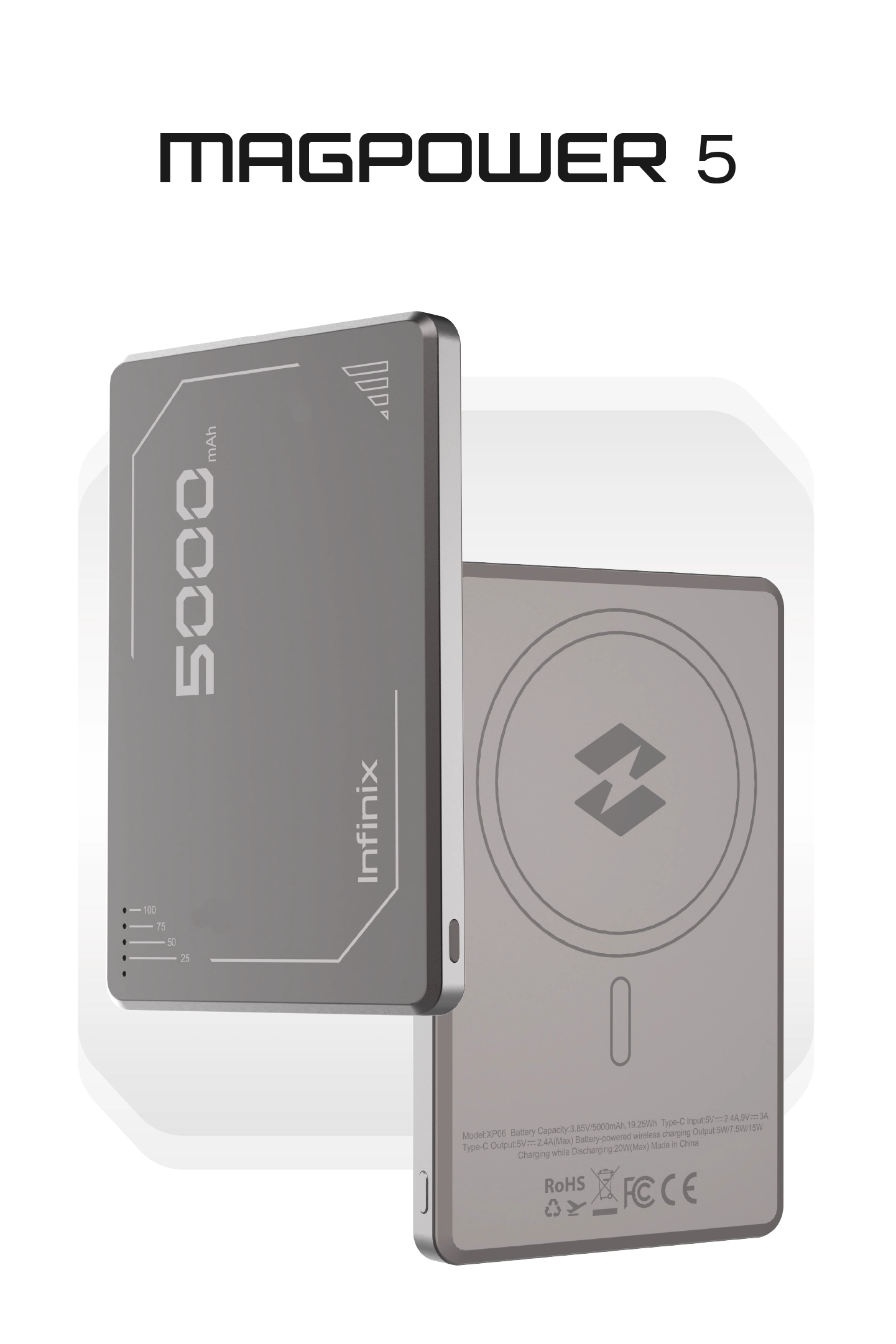 Infinix MagPower 5000mAh Wireless Power Bank
